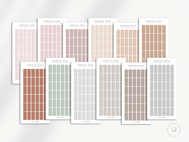 DAILY HIGHLIGHTS - Hobonichi Weeks Stickers | Transparent Functional ...