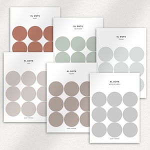 XL DOTS - Transparent Functional Shape Planner Stickers | Minimal ...