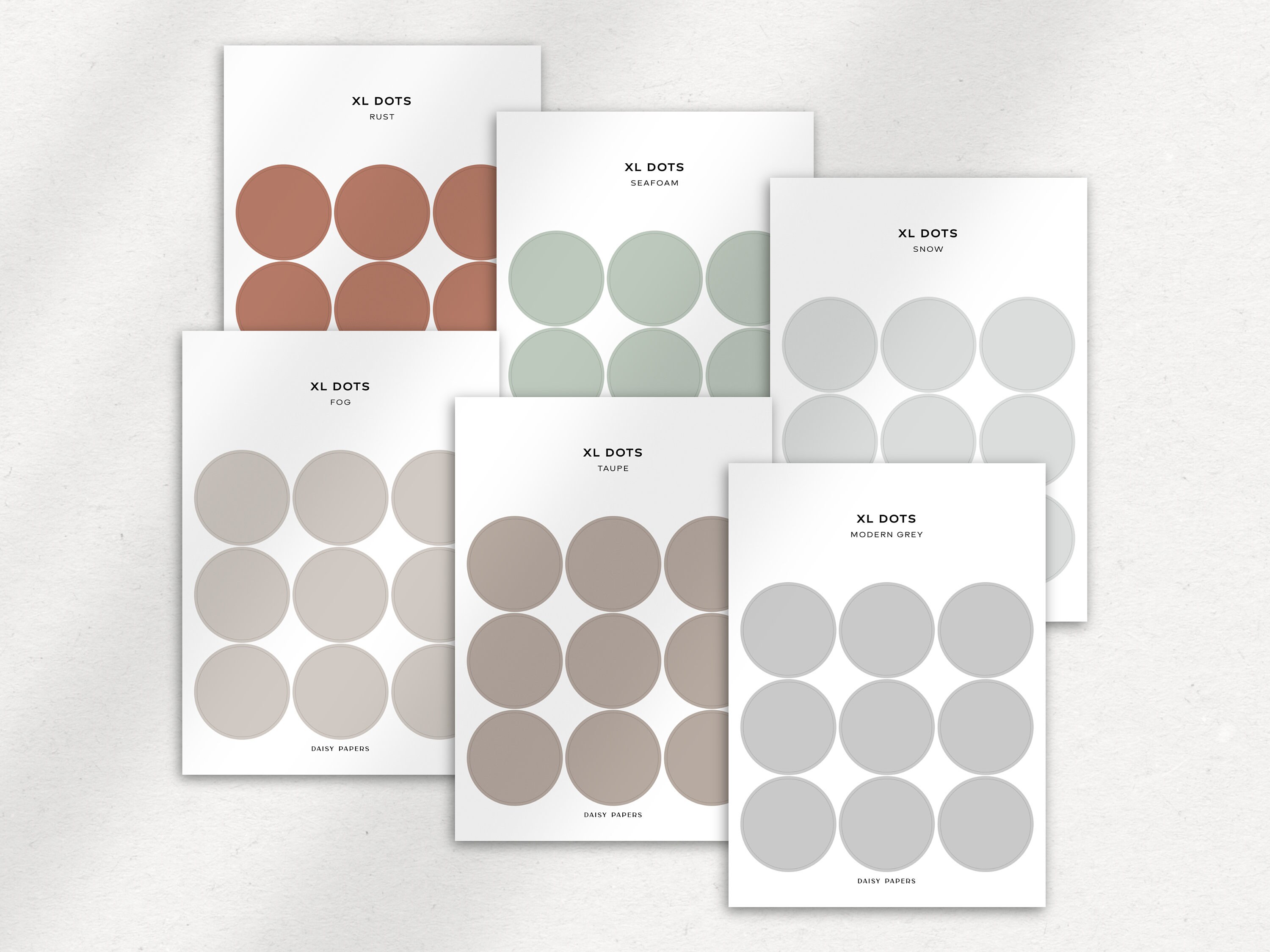 XL DOTS - Transparent Functional Shape Planner Stickers | Minimal ...