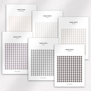 TRANSPARENT NANO DOTS - Functional Planner Stickers | Minimal ...