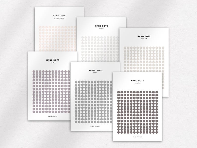 TRANSPARENT NANO DOTS - Functional Planner Stickers | Minimal ...