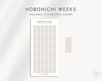 DAILY HIGHLIGHTS - Hobonichi Weeks Stickers  | Transparent Functional Planner Stickers| Minimal Planner Stickers designed for the Hobo Weeks