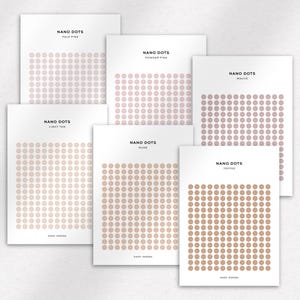 TRANSPARENT NANO DOTS - Functional Planner Stickers | Minimal ...