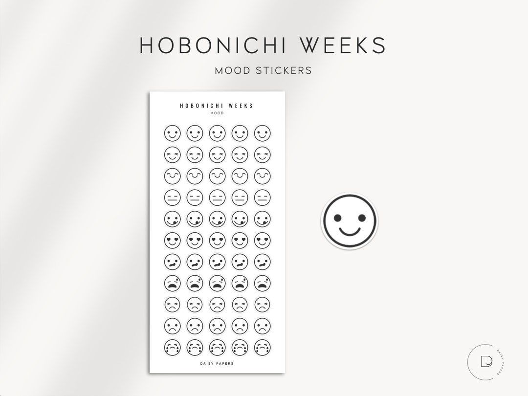 MOOD STICKERS - Hobonichi Weeks Stickers | Functional Planner Stickers ...