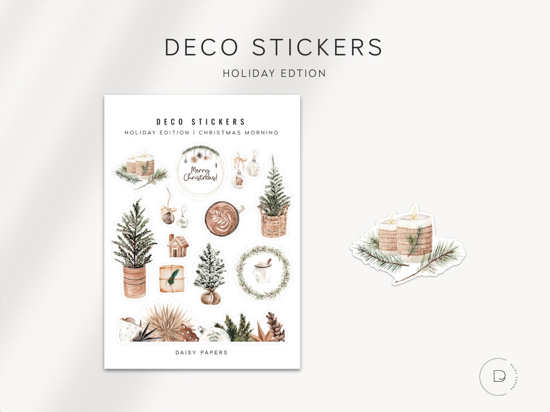 CHRISTMAS MORNING - Holiday Edition Deco Stickers | Decorative Planner ...