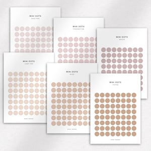 TRANSPARENT MINI DOTS - Functional Planner Stickers | Minimal ...