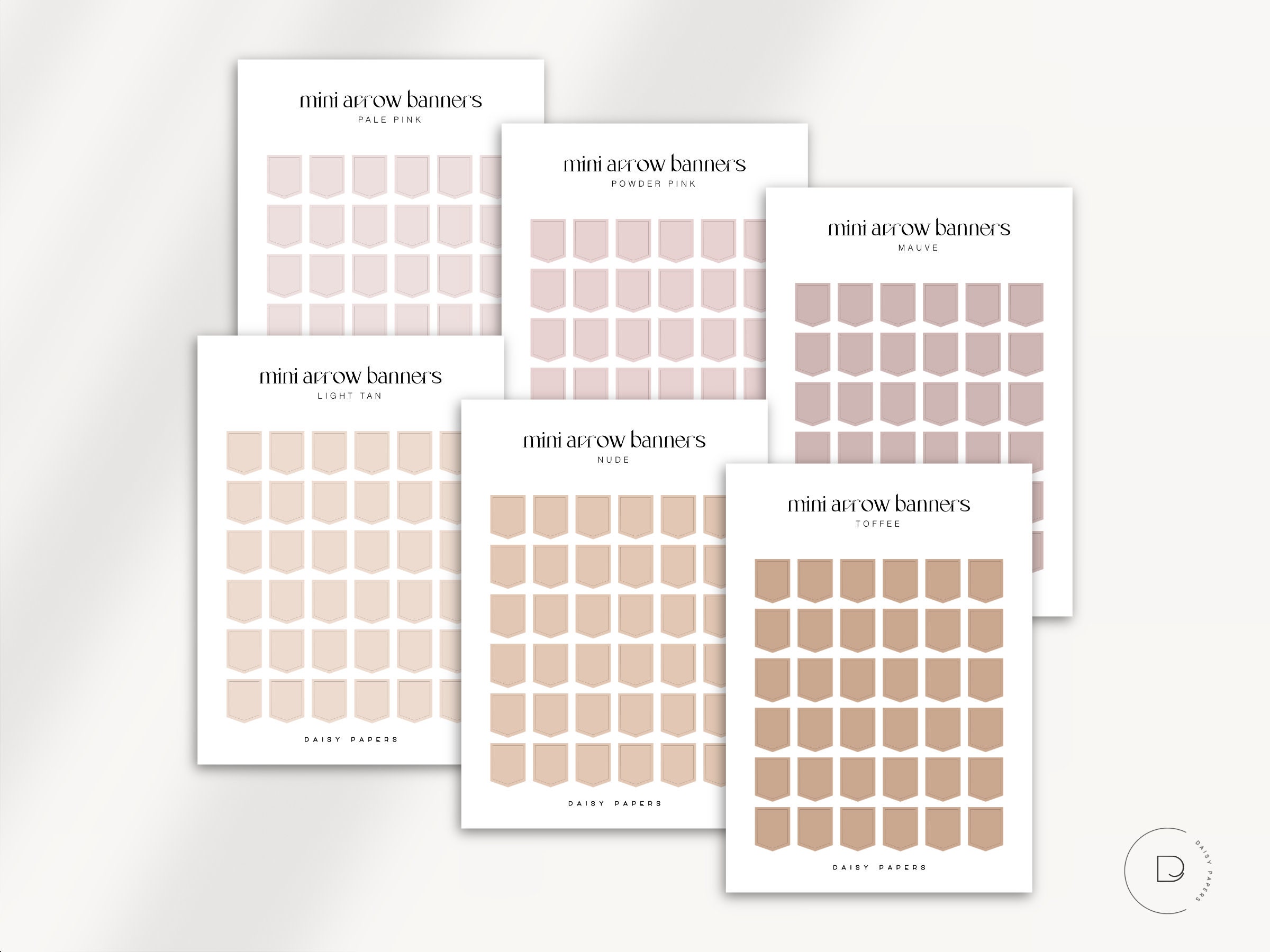 MINI ARROW BANNERS - Functional Planner Stickers | Minimal & Functional ...