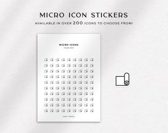Yogamatte - Micro Icon Stickers | Planer Aufkleber | Minimal & Funktionaler Planer Aufkleber | Kleiner Icon Sticker | Planner Icon Sticker