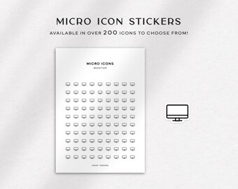 MEETING - Micro Icon Stickers | Planner Stickers | Minimal & Functional ...