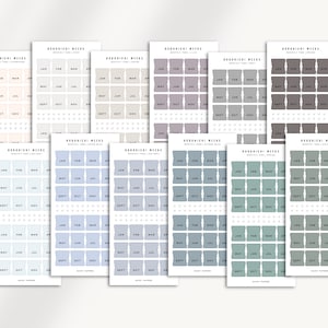 MONTHLY TABS - Hobonichi Weeks Stickers | Functional Planner Stickers ...