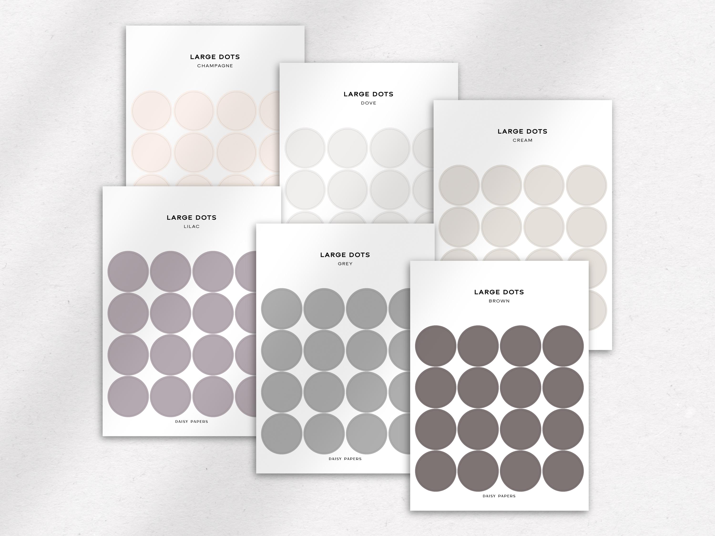 TRANSPARENT LARGE DOTS - Functional Planner Stickers | Minimal ...