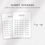 Script Stickers