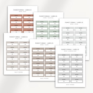 Working Picks Labels WORK - Functional Labels | Minimal & Functional Planner Stickers ...