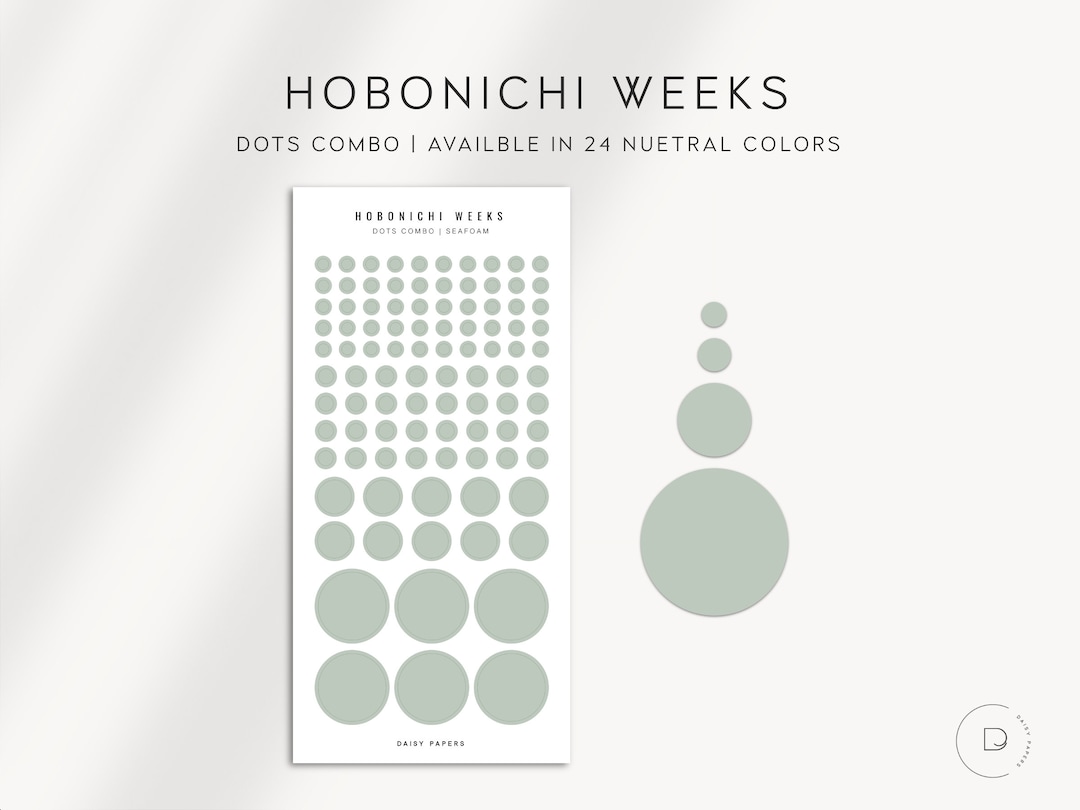 DOTS COMBO - Hobonichi Weeks Stickers | Functional Planner Sticker ...