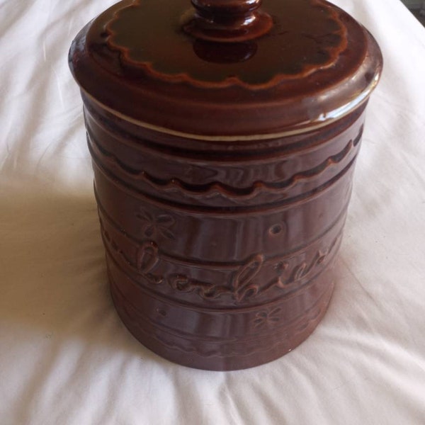 Mar Crest  brown cookie jar from the 1950's