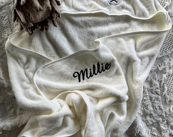 Personalised baby hooded towel