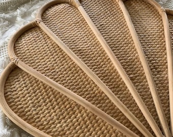 Rattan weaved clam