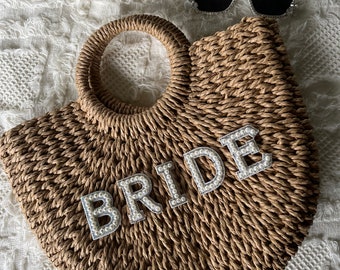 Straw bride bag