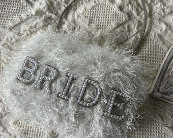 Fluffy bride bag