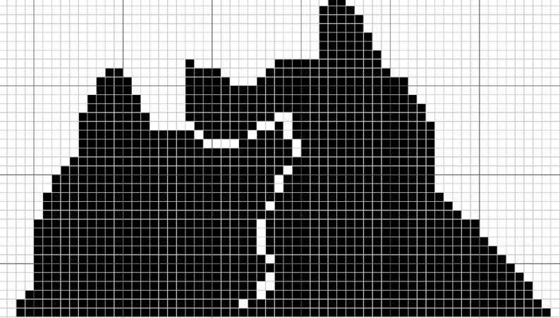 Lovers Cats Black Cross Stitch Pattern. Cat Lover Gift. Etsy