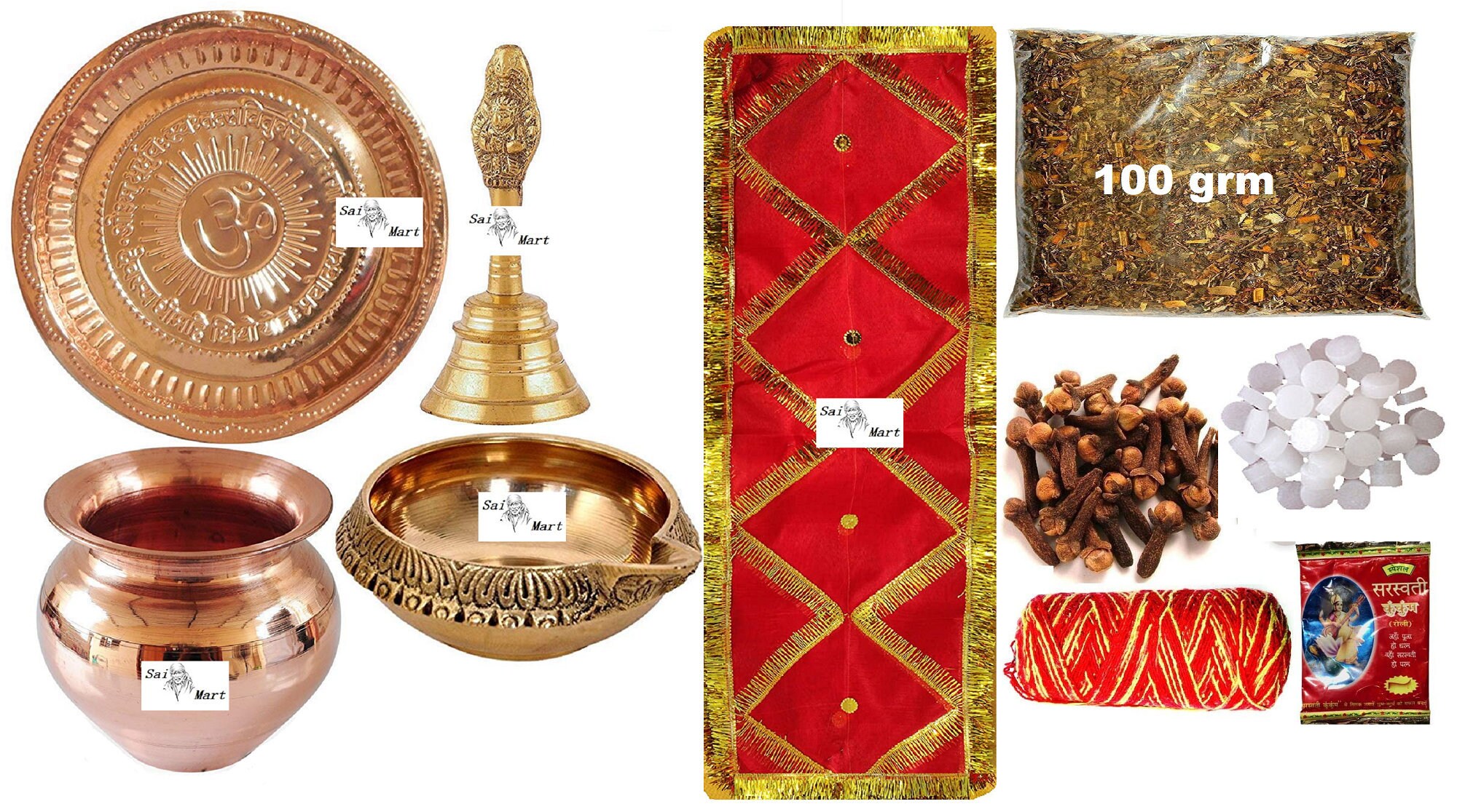 Pooja/Puja Accessories Samagri Pack with 10 Puja Item for Etsy
