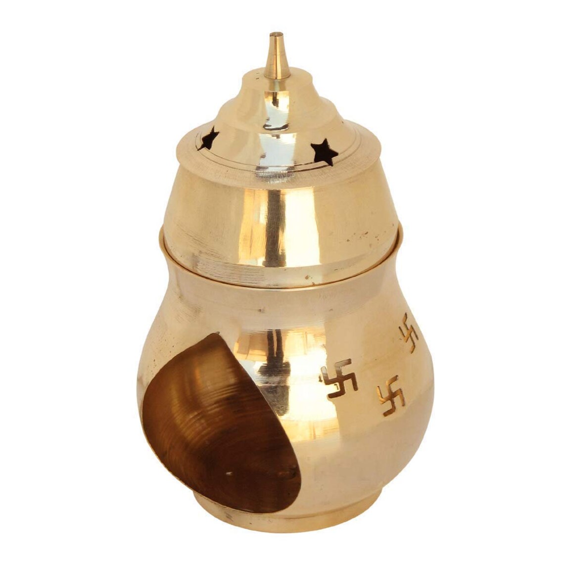 Brass Lamp Diffuser Incense Kapoor Camphor Fragrance Burner Etsy