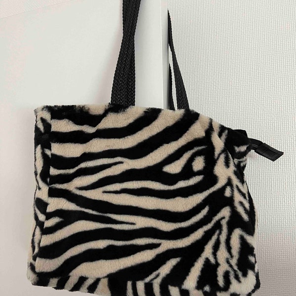 Sac Fourrure Zebre