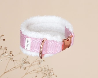 AMÕR + ROSÉE || fluffy hound collar (rose gold)