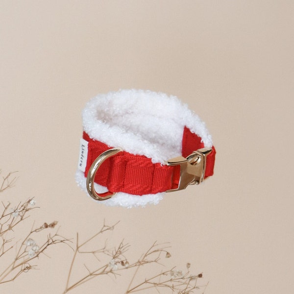 AMÕR + LÉTT || fluffy hound collar / gold