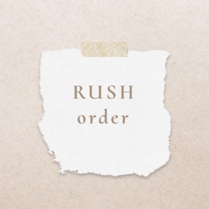 RUSH || order upgrade