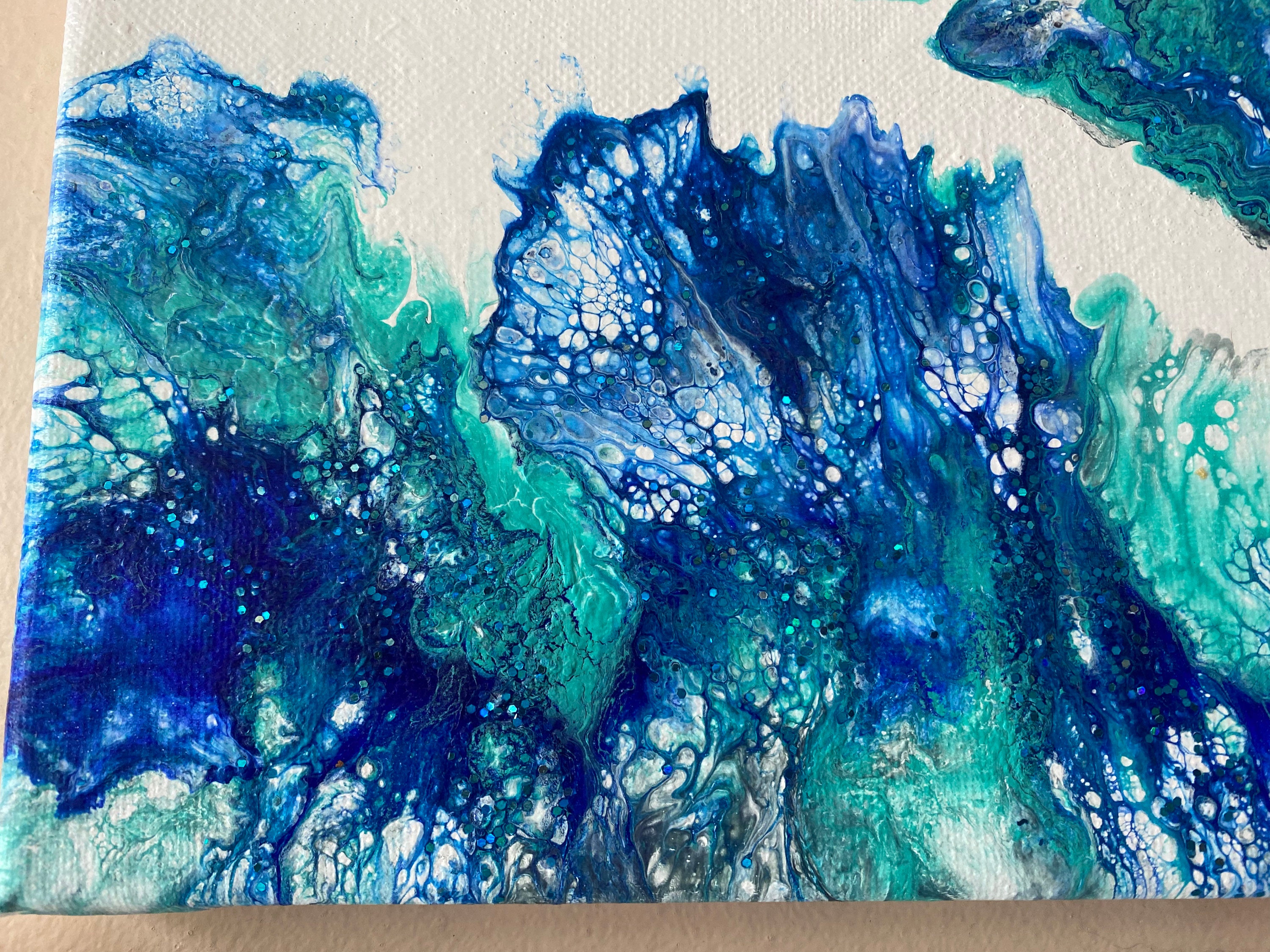 Original fluid artwork stunning piece for the home or business Etsy