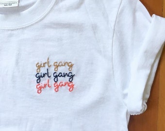 girl gang t shirt gucci