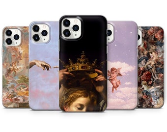 Renaissance Phone Case Aesthetic Art Cover fit for iPhone 15 Pro Max, 14 Plus, 13, 12, 11, XR & Samsung S24, S23, A54, A53, Pixel 8 Pro, 7