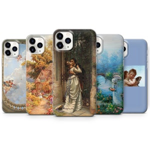 iPhone・スマホケース Society6 Pale blue retro beach by Andrea Caroline Amazon.com: Veakgpligo Blue Aesthetic Collage Case