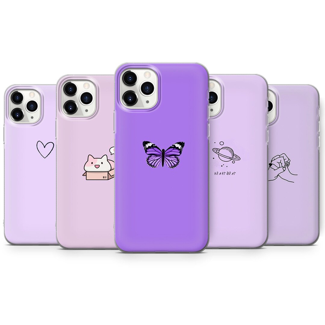 Aesthetic Lavender Colour Phone Case Iphone 11 Purple Aesthetic