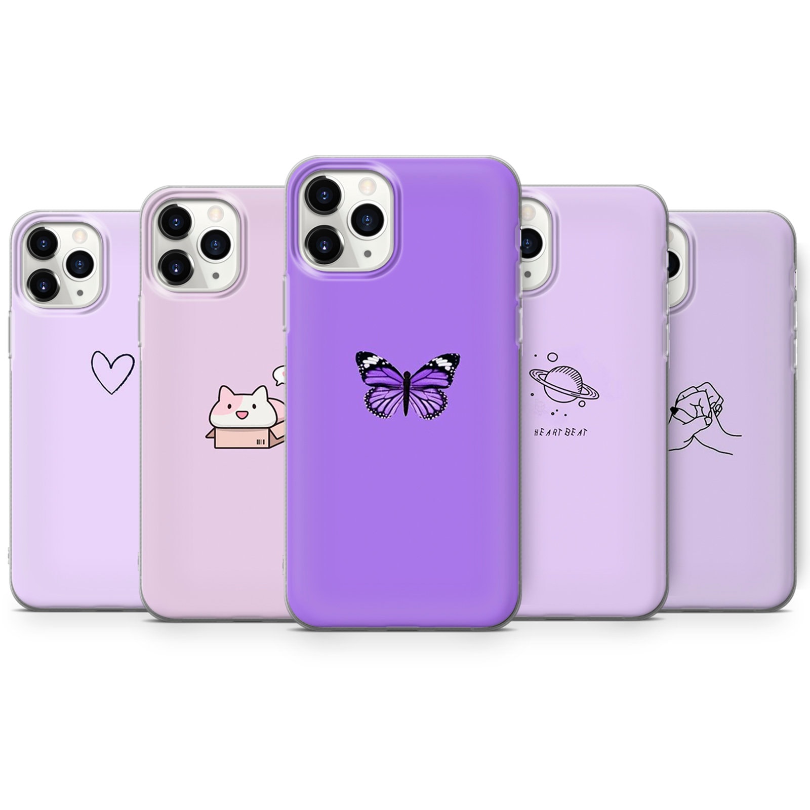 Purple Aesthetic Phone Case Collage Cover Fit For Iphone 13 Etsy