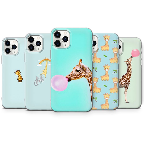 Giraffe Phone Case Cute Giraffe Cover fit for iPhone 15 Pro Max, 14 Plus, 13, 12, 11, XR & Samsung S24, S23, A54, A53, Pixel 8 Pro, 7