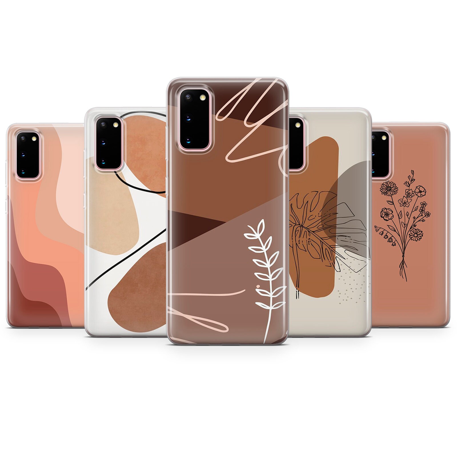 Brown Line Art Phone Case Abstract Cover Fit for Iphone 13 Etsy UK