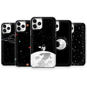 Coque pour téléphone Moon Planets Space Cover pour iPhone 16 15 14 13 12 11 Pro Max 7 8 Plus Samsung S24 S23 FE S22 Ultra A05 A54 A55 Pixel 9