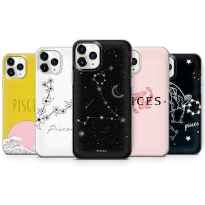 Pisces Handyhülle Horoskop Cover für iPhone 17 Pro Max, 16e, 15, 14, 12 & Samsung S25 Ultra, S24 FE, A56, Pixel 10 XL, 9a, 8 F77