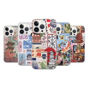 Funda de teléfono con tablero de estado de ánimo japonés, cubierta estética apta para iPhone 16 15 14 13 12 11 Pro 7 Plus Samsung S24 S23 FE S22 Ultra A05 A54 A55 Pixel 9