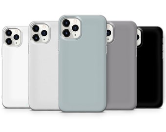 Pastel Phone Case Black Grey White Cover fit for iPhone 16 15 14 13 12 11 Pro Max 7 8 Plus Samsung S24 S23 FE S22 Ultra A05 A54 A55 Pixel 9