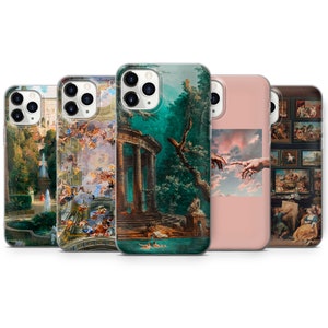 Coque Renaissance Art esthétique pour iPhone 15 Pro Max, 14 Plus, 13, 12, 11, XR et Samsung S24, S23, A54, A53, Pixel 8 Pro, 7