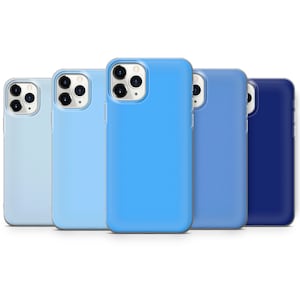 Blue Pastel Phone Case Baby Blue Cover fit for iPhone 15 Pro Max, 14 Plus, 13, 12, 11, XR & Samsung S24, S23, A54, A53, Pixel 8 Pro, 7