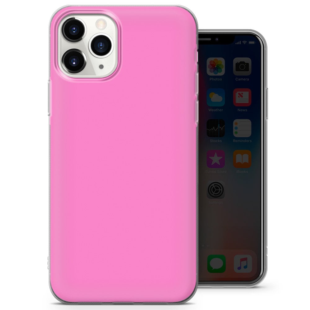 Pink Pastel Phone Case Hot Pink Cover Fit for Iphone 14 Pro - Etsy UK