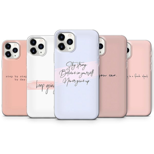 Aesthetic Quote Phone Case Retro Y2K Indie Cover fit for iPhone 15 Pro Max, 14, 13, 12, 11, XR & Samsung S24, S23, A54, A53, Pixel 8 Pro, 7