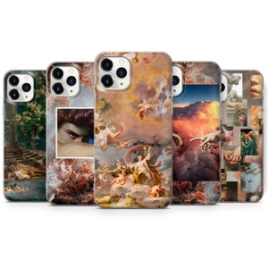 Renaissance Phone Case Aesthetic Art Cover fit for iPhone 15 Pro Max, 14 Plus, 13, 12, 11, XR & Samsung S24, S23, A54, A53, Pixel 8 Pro, 7