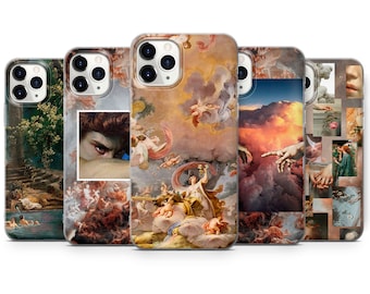 Renaissance Phone Case Aesthetic Art Cover fit for iPhone 15 Pro Max, 14 Plus, 13, 12, 11, XR & Samsung S24, S23, A54, A53, Pixel 8 Pro, 7
