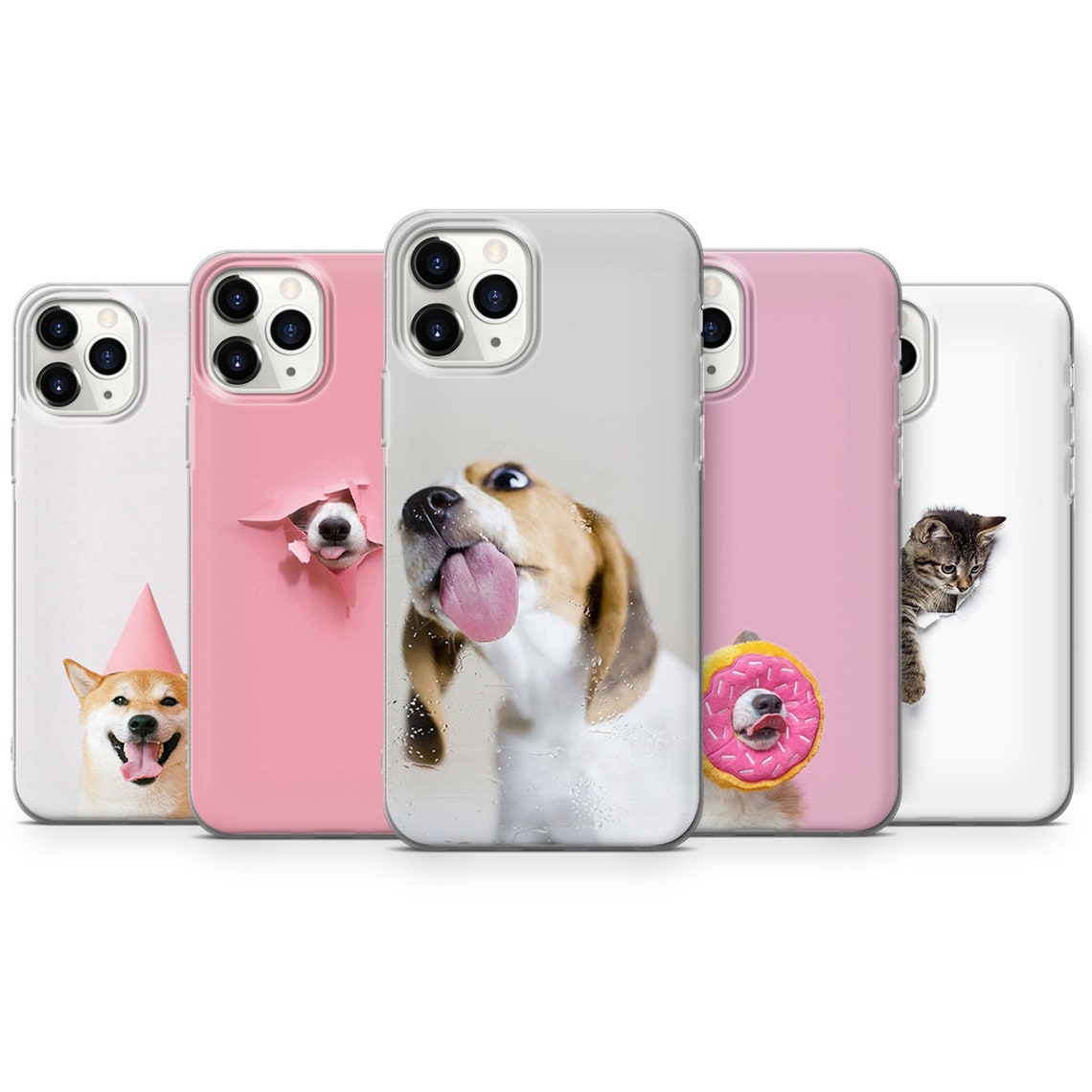Cute Pet Phone Case Dog And Cat Cover fit for iPhone 12 8 Etsy