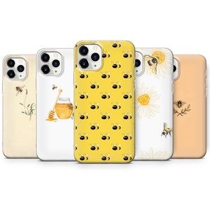 Bee Bumblebee Phone Case Yellow Cover  fit for iPhone 15 Pro Max, 14 Plus, 13, 12, 11, XR & Samsung S24, S23, A54, A53, Pixel 8 Pro, 7